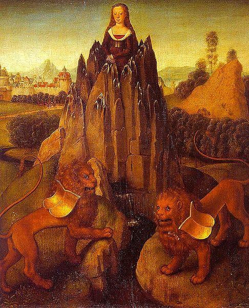 Hans Memling Allegory of Chastity France oil painting art